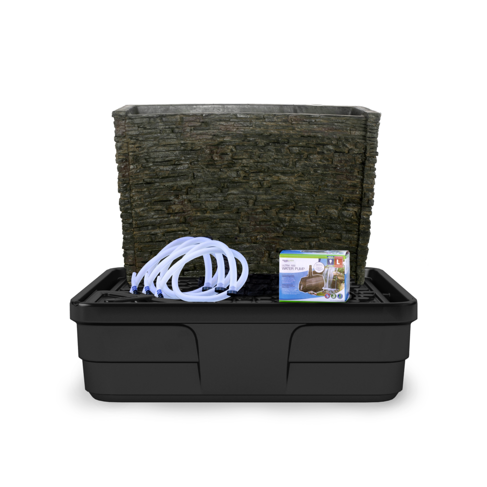 Aquascape Stacked Slate Spillway Wall 32" Landscape Fountain Kit - Image 2