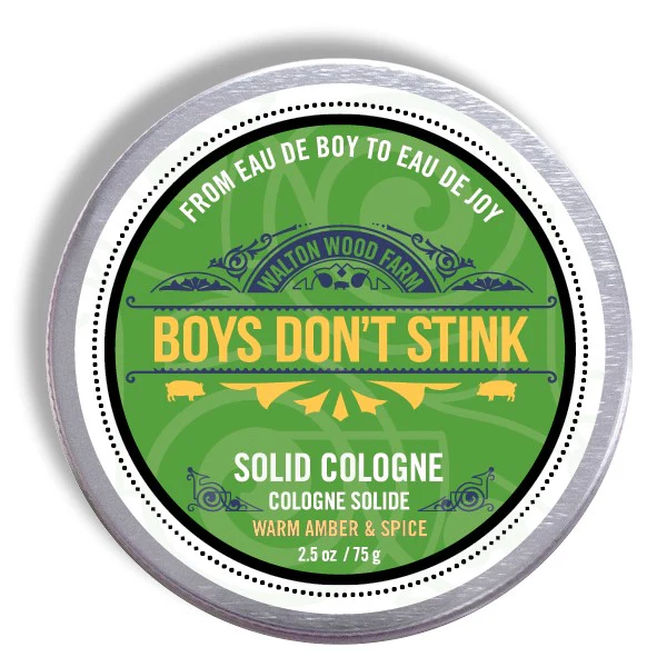 Solid Cologne - Boy's Don't Stink; Warm Amber & Spice